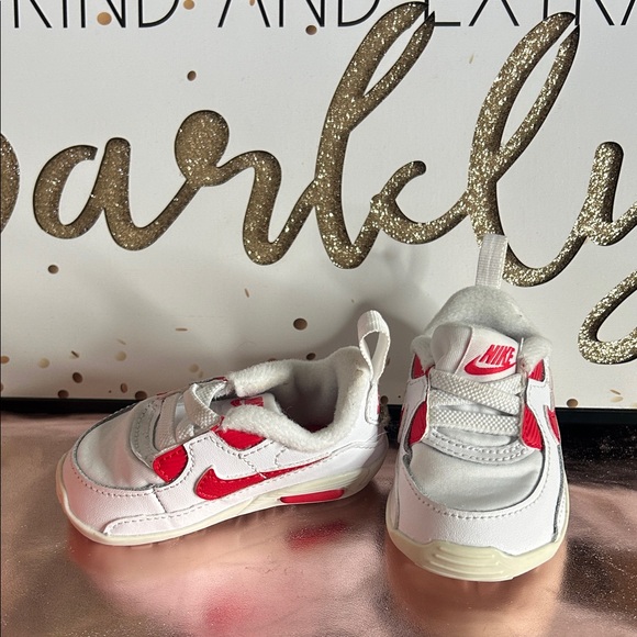 Nike Kids Red and White Sneakers #33010GA - Picture 5 of 7